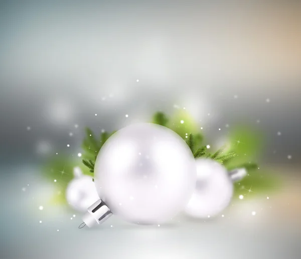 Christmas background: decorative balls on colorful background — Stock Photo, Image