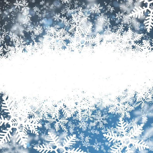 Abstract Christmas background with snowflakes — Stock Photo, Image