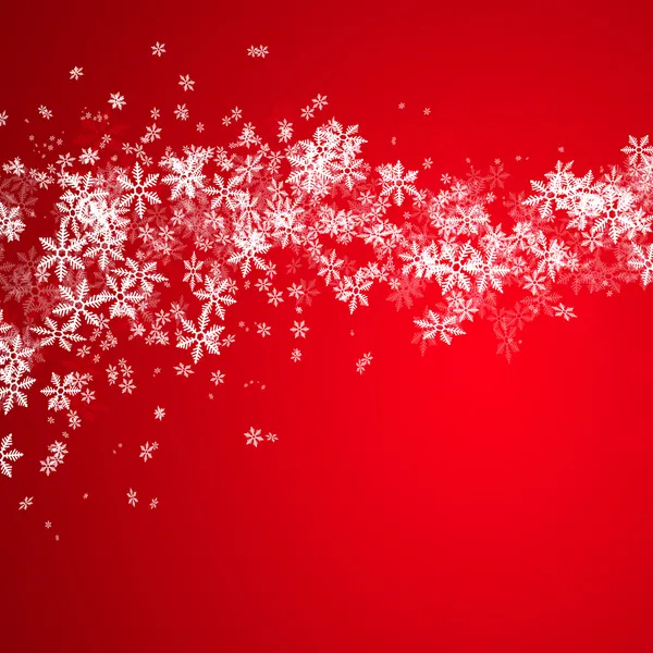 Floco de neve bonito fundo de Natal — Fotografia de Stock