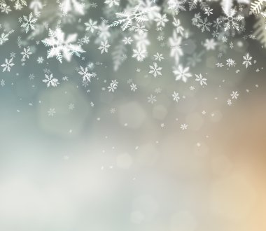 Beautiful abstract snowflake Christmas background clipart