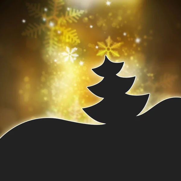 Kerstmis en Nieuwjaar gouden achtergrond, abstract mooie kaart — Stockfoto