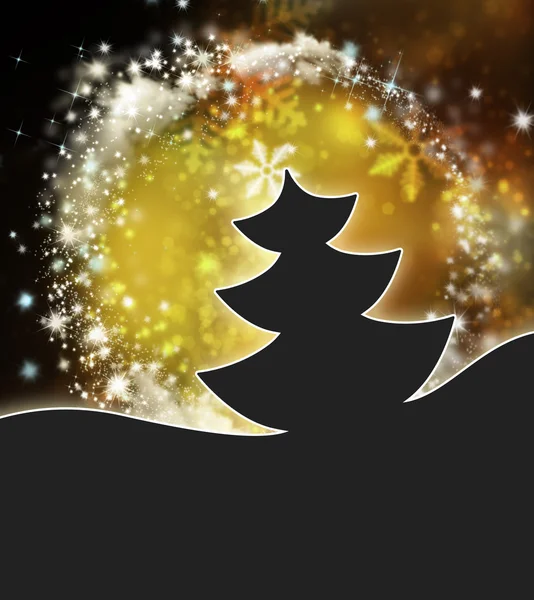 Weihnachten und Neujahr Gold Hintergrund, abstrakte schöne Karte — Stockfoto
