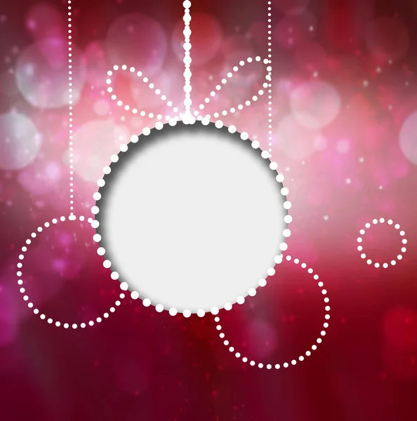 Abstract christmas balls with copyspace — Stockfoto