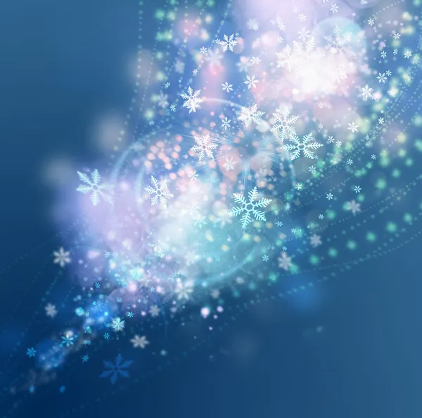 Beautiful abstract snowflake Christmas background — Stock Photo, Image