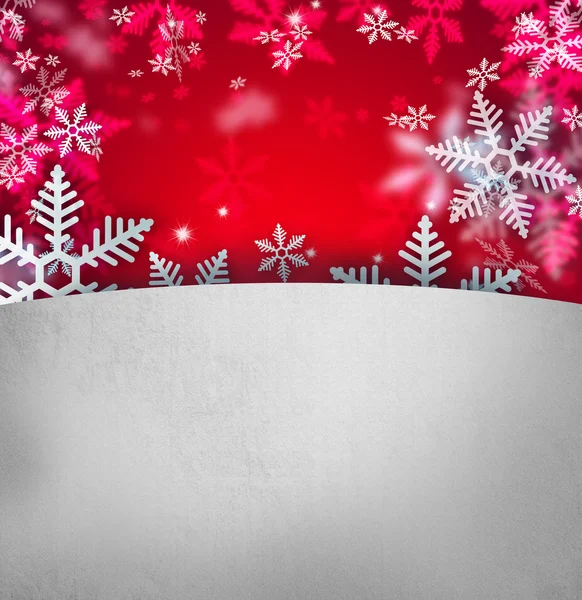 Hermoso fondo de Navidad copo de nieve con copyspace —  Fotos de Stock