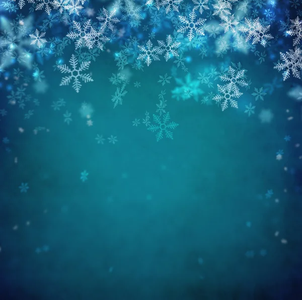 Floco de neve bonito fundo de Natal com copyspace — Fotografia de Stock