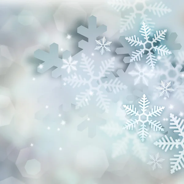 Beautiful snowflake Christmas background with copyspace — Stock Photo, Image