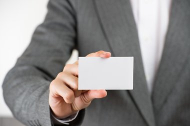 iş kadını boş Kartvizitine gösterilen