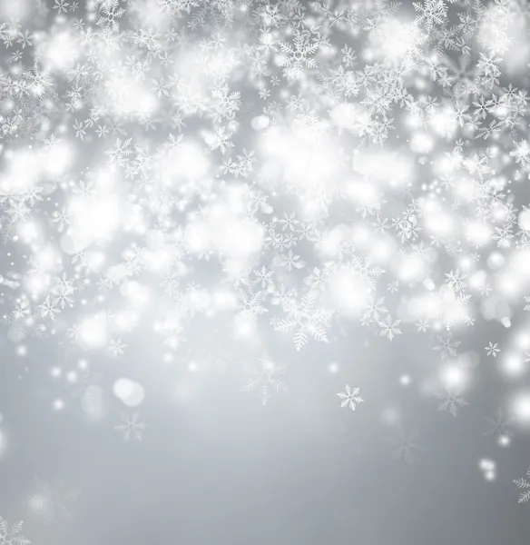 Mooie lichte Sneeuwvlok achtergrond met copyspace — Stockfoto
