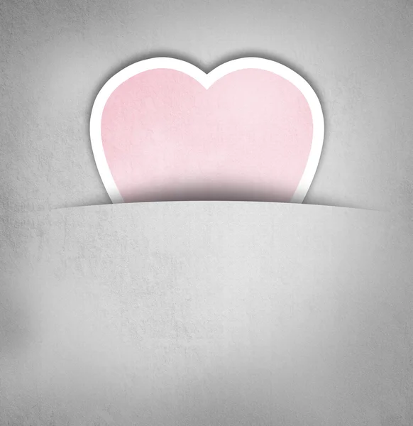 Aftelkalender voor Valentijnsdag wenskaartsjabloon — Stockfoto