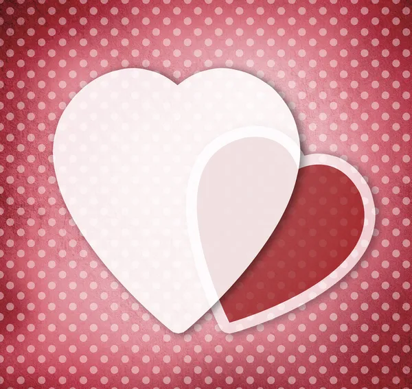 Valentine's day greeting card szablon — Zdjęcie stockowe