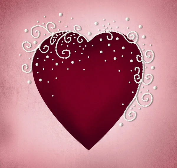 Шаблон поздравительных открыток на день святого Валентина — стоковое фото
