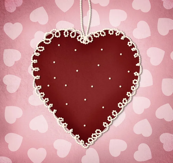 Plantilla de tarjeta de felicitación de San Valentín — Foto de Stock