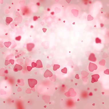 Valentine background: heart tornado