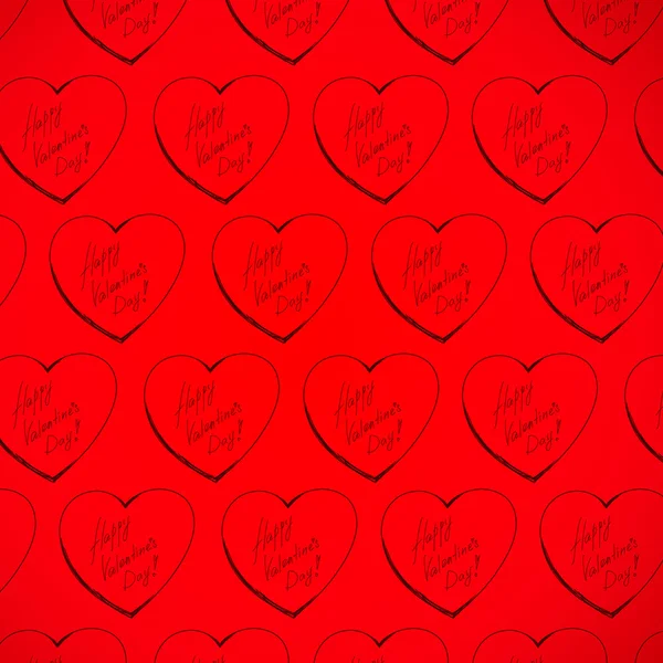 Valentinky den balicí papír srdce texturou pozadí — Stock fotografie