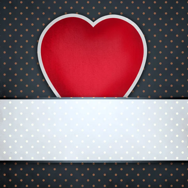 Pinup pontilhado Valentine fundo do dia — Fotografia de Stock