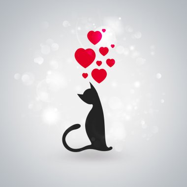 Sevgiliye arka plan: kedi aşk hakkında rüya