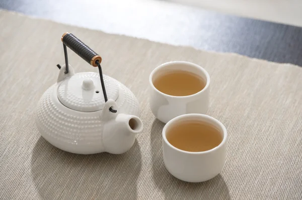 Rahat lounge çay seti — Stok fotoğraf