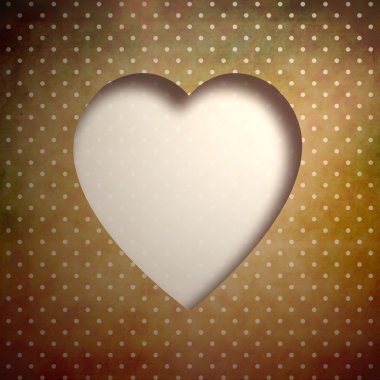 Sevgiliye arka plan: kalp retro doku üzerinde