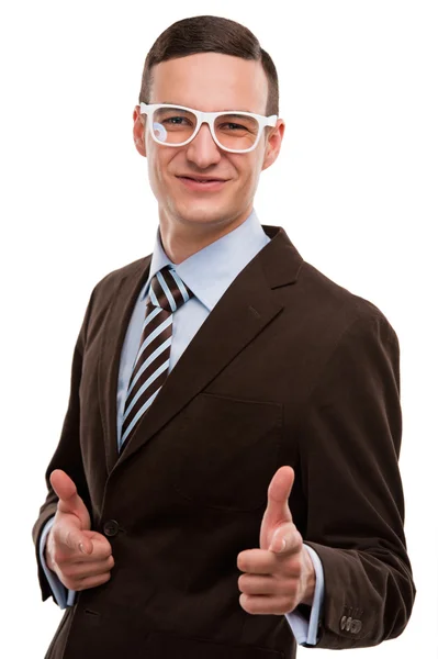 Portrait of a handsome young business man — Stock Photo, Image