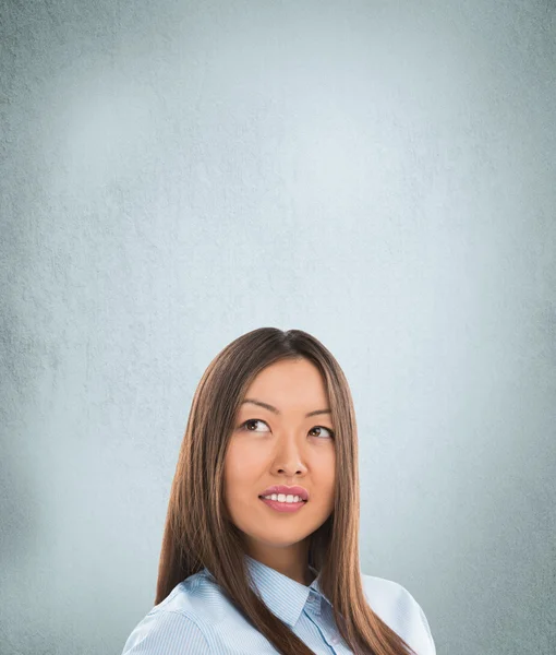 Portret van gelukkig Kaukasische zakenvrouw — Stockfoto