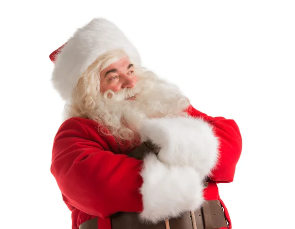 Portrét happy santa Claus — Stock fotografie