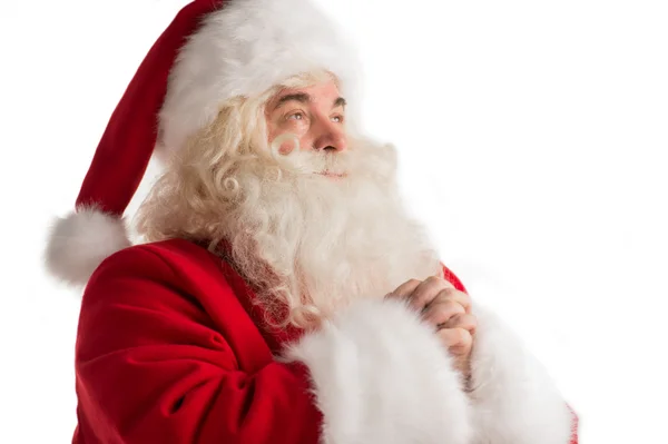 Bidden santa claus portret — Stockfoto