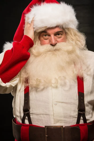 Confused Santa Clause portrait — Stock Photo, Image
