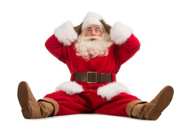 Hilarious and funny Santa Claus clipart