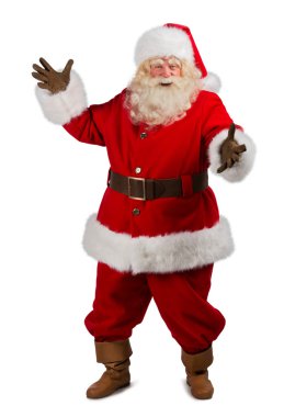 Santa Claus gesturing his hand