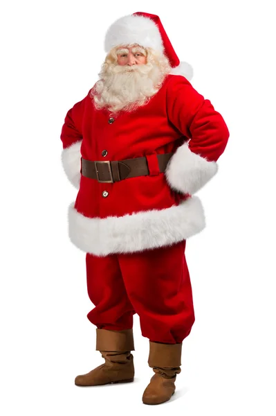 Santa Claus standing on white background — Stock Photo, Image