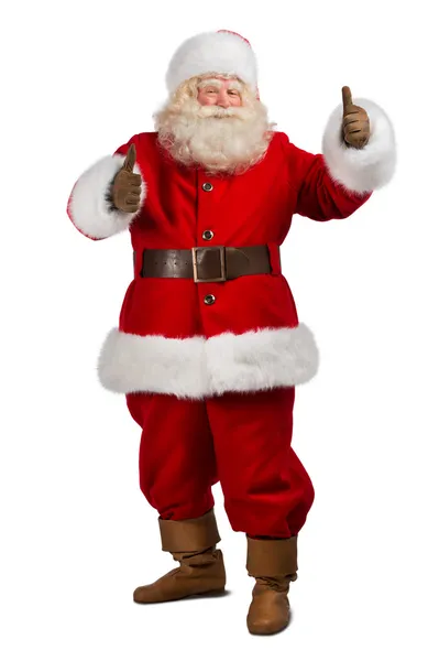 Santa Claus standing on white background — Stock Photo, Image