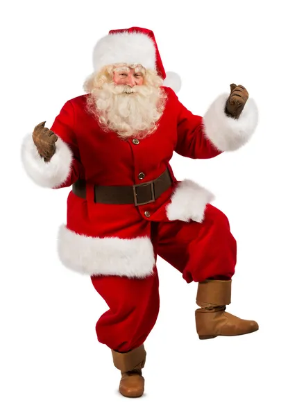 Feliz Navidad Santa Claus bailando —  Fotos de Stock