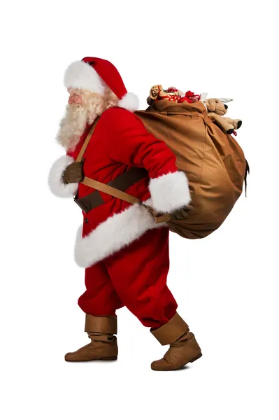 Santa claus grote draagtas — Stockfoto