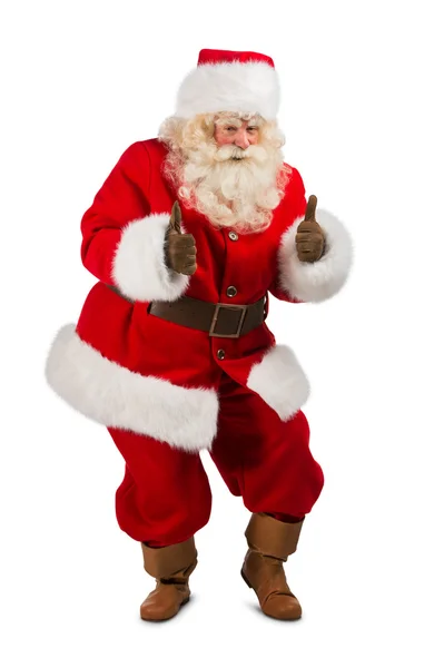 Santa Claus de pie aislado sobre fondo blanco — Foto de Stock