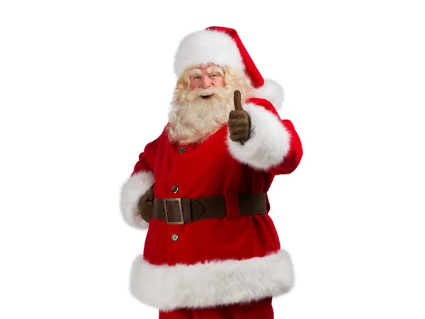 Santa Claus de pie sobre fondo blanco — Foto de Stock