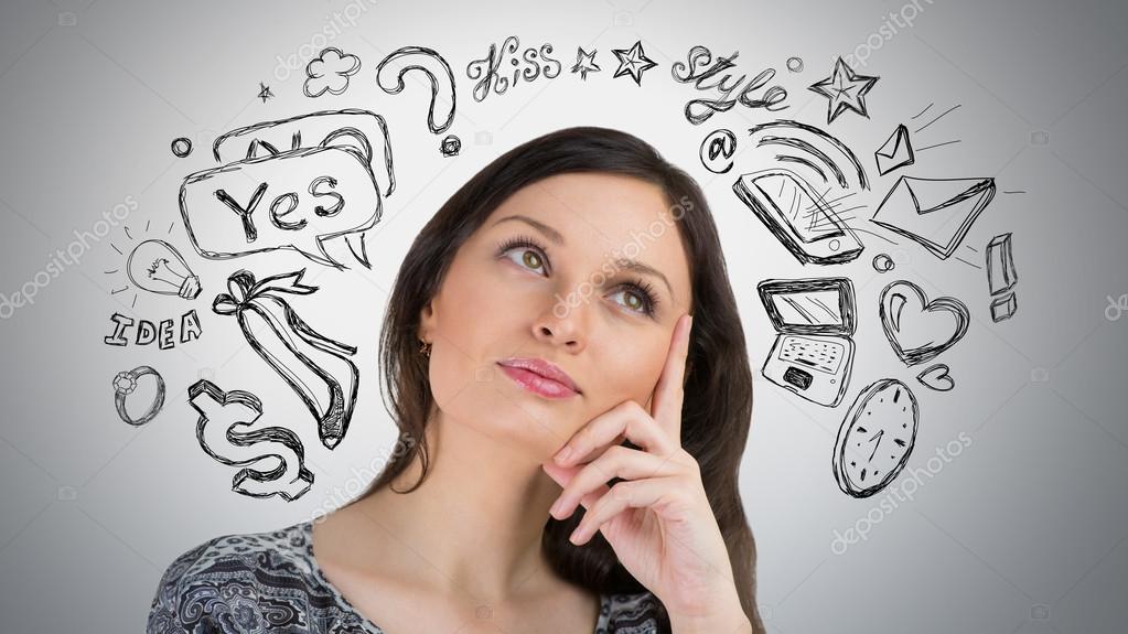 женщина думает. женщина думает над планом. подросток мечтает. девочка в очках good мем. Thinking of you оригинал.