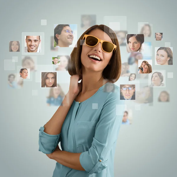 Woman in hat — Stock Photo, Image