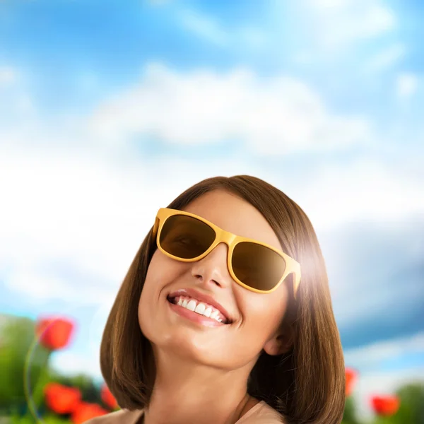 Woman in sunny day — Stock Photo, Image
