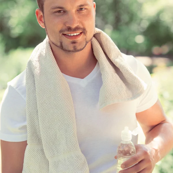 Man exhausted after the workout — Stock Photo, Image