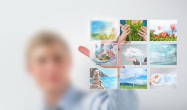 adam TV kanalı sanal dokunmatik ekran seçme