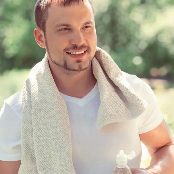 Man exhausted after the workout — Stock Photo, Image