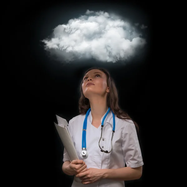 Doctor cloud — Stock Photo, Image