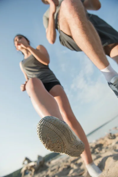 Casal jogging — Fotografia de Stock