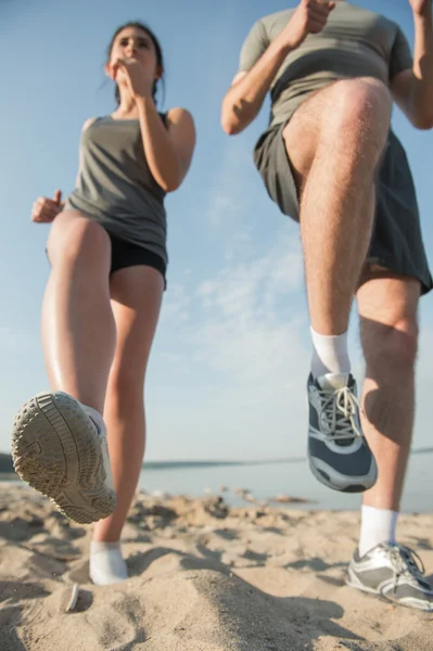 Casal jogging — Fotografia de Stock