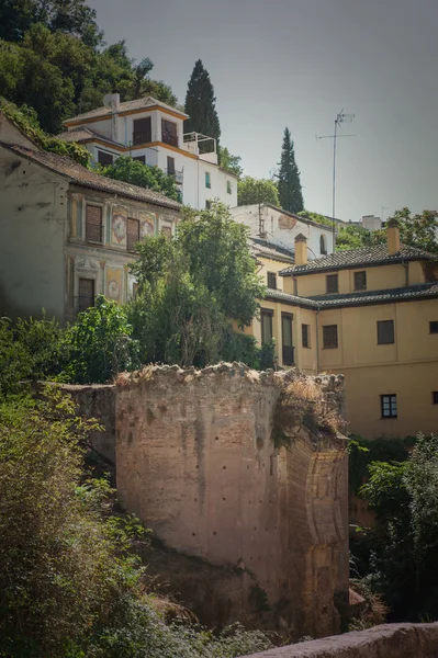 Carrera del Darro in Granada Rechtenvrije Stockfoto's