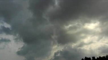 zaman aralıklı çekim - fırtına bulutu hareket