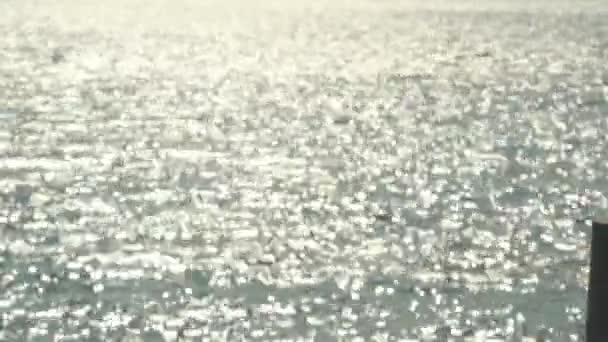 Bulanık deniz yüzeyi — Stok video