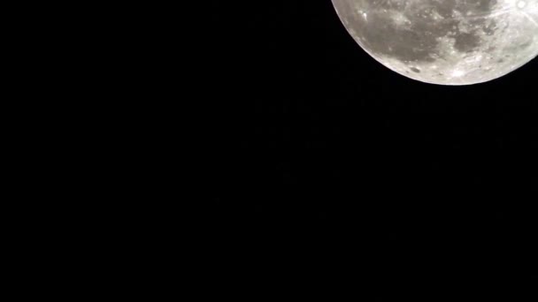 Super księżyc na blisko 1 — Wideo stockowe