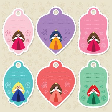 şirin Prenses hediye etiketleri